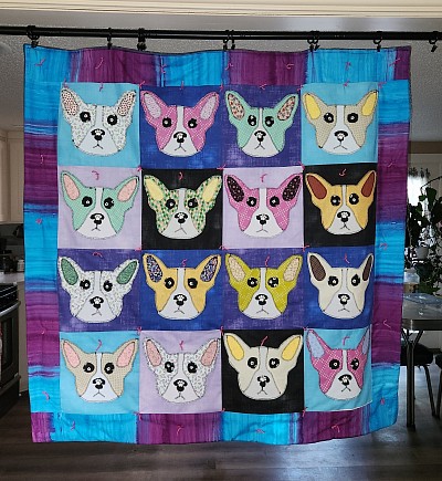 Crazy Boston Terrier Quilts $250.00