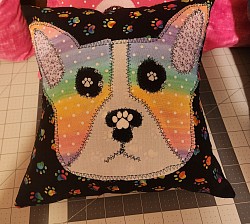 Rainbow colors for a sympathy pillow